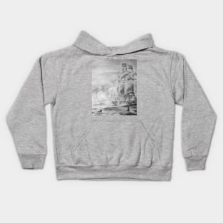 !7th century naval warfare Kids Hoodie